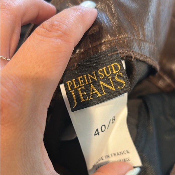 Plein Sud Jeans Vintage Y2K Liquid Brown Skirt Size 8 - Picture 3 of 7